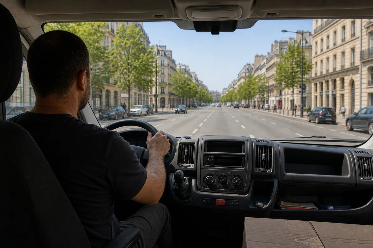Conduire un utilitaire de déménagement : gabarit, angles morts et sécurité